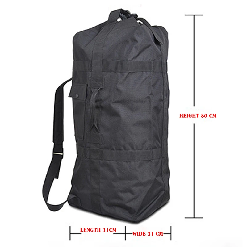 Military Tactics Backpack Waterproof High Capacity 60L Hiking Camping Trips Handbag Man Straight Backpack Luggage Equipment Bag