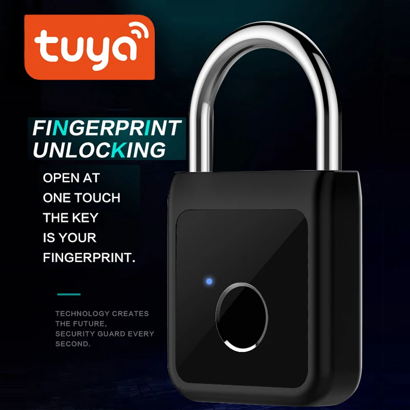 

Смарт-замок дверной Tuya с поддержкой Bluetooth и сканером отпечатков пальцев