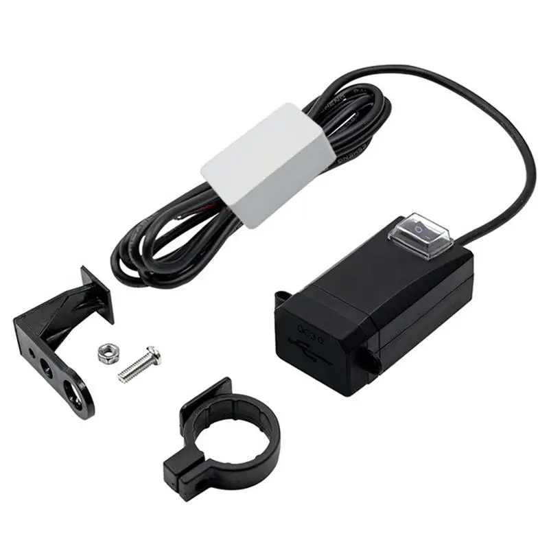 

Мотоциклетное Зарядное устройство USB QC3.0 для руля, быстрая зарядка, водонепроницаемый адаптер для розетки, адаптер питания для телефона