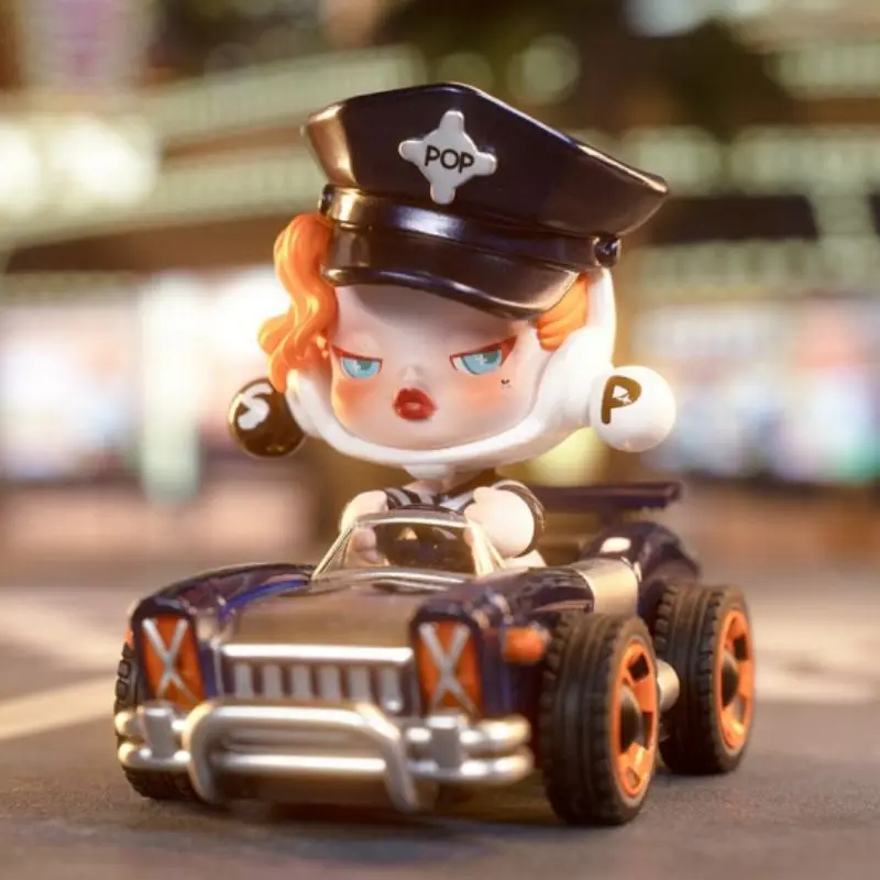 

POP MART Blind Box POPCAR Super Track Series Guess Bag Caja Ciega Mystery Box Toy for Girls Anime Figures Cute Model Girl Gift