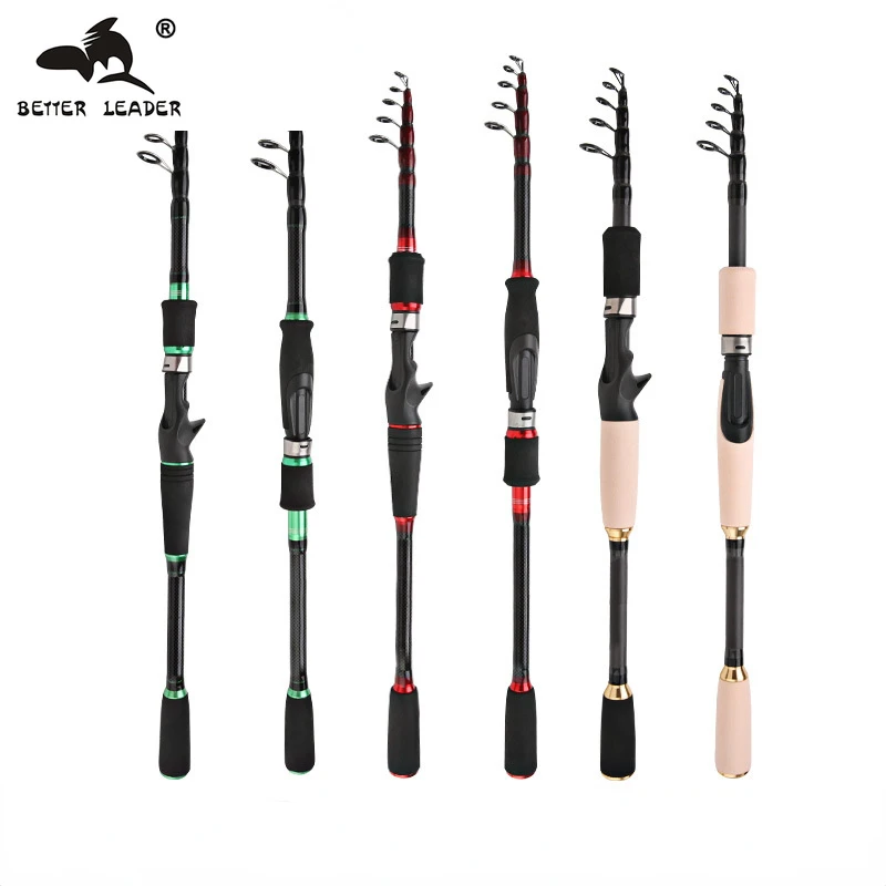 

Новинка 2022, телескопическая рыболовная удочка Better Leader, Ультралегкая удочка для заброса приманки
