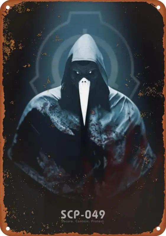 SCP 049 Scp постер винтажная металлическая жестяная вывеска для