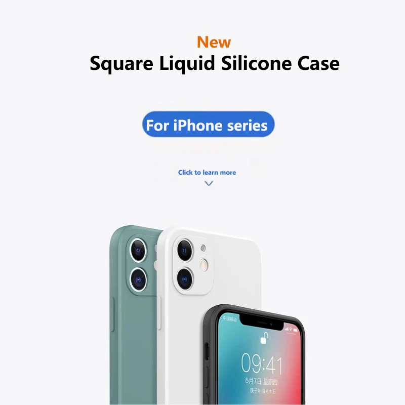 

Original Liquid Silicone Phone Case For iPhone 13 Pro Max 12 Mini For iPhone 11 Case XR XS Max 8 Plus Shockproof Soft Cover