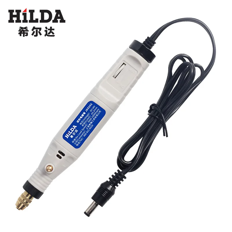 

Hilda 18 v little mini electric grinding punch cutting pen engraving speed electric grinding electric grinder