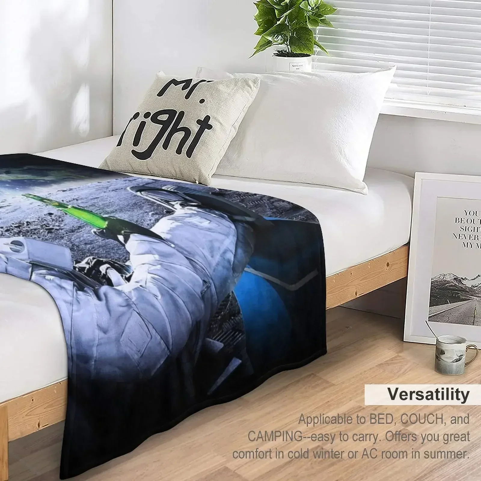 Астронавт на Луне с пивом? HQ-качество Одеяло BESTSELLER Retros Одеяла для кровати Для