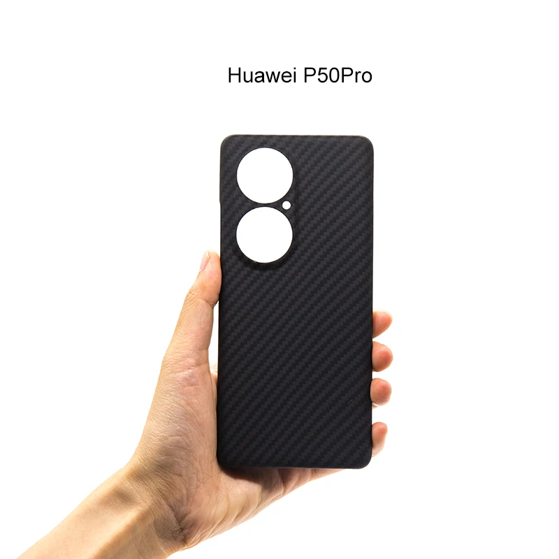 

Phone shell carbon fiber Huawei P50 Pro Black matte precision HOLE waterproof dustproof fashion Huawei P50 PRO carbon fiber