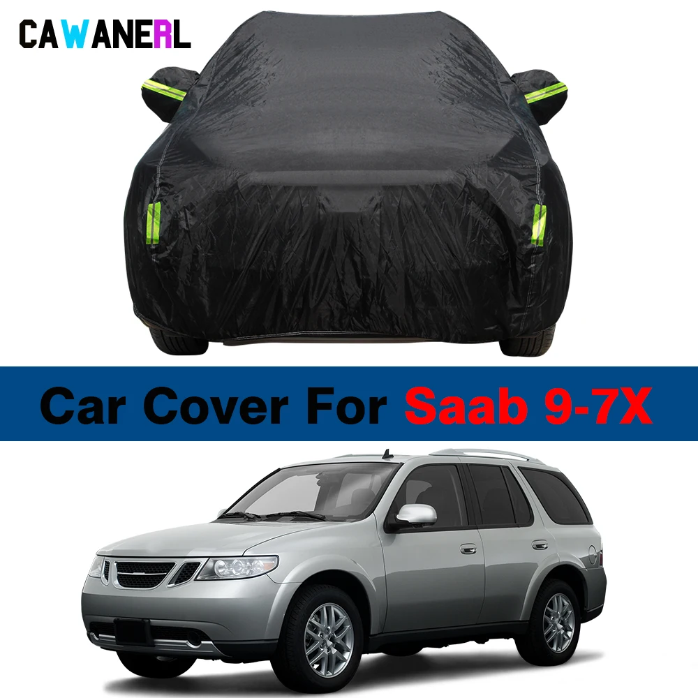 Черный водонепроницаемый автомобильный чехол уличный летний солнцезащитный