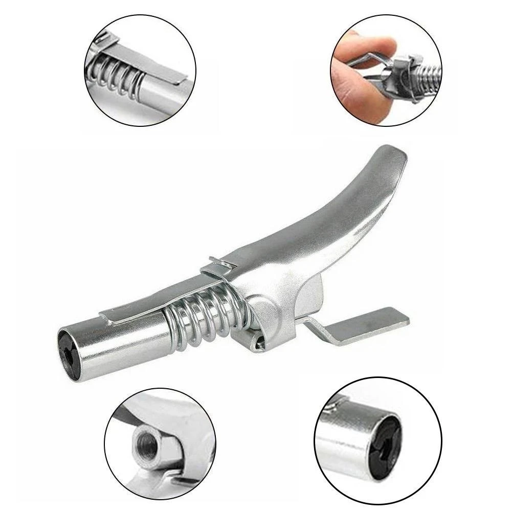 

Locking Clamp Type High Pressure Grease Nozzle Double Handle Grease Gun Flat Self-locking Non-leakage Grease Nipple