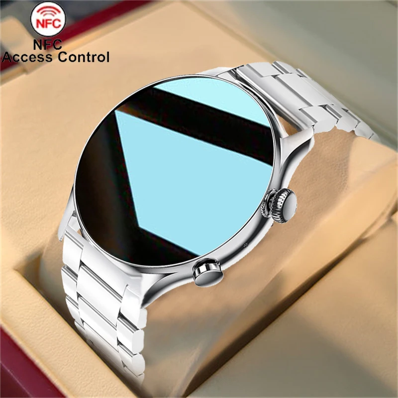 

NFC Bluetooth Call Smart Watch Men Women HD Pixel voice control 300mAh battery Smartwatch Man For Samsung Apple Xiaomi Huawei