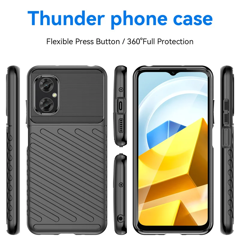 For Cover Xiaomi Poco M4 5G Case For Poco M4 5G Capas Luxury Phone Back Shockproof Bumper TPU Soft Cover For Poco M4 5G Fundas
