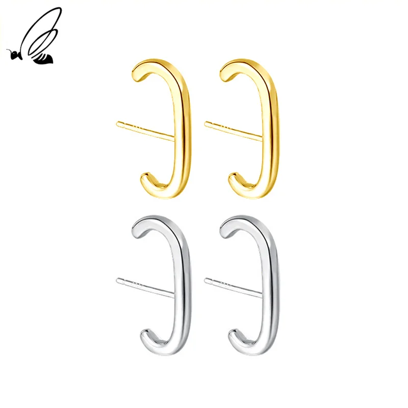 

Серьги-гвоздики женские из серебра 925 пробы, минималистичные, 2021