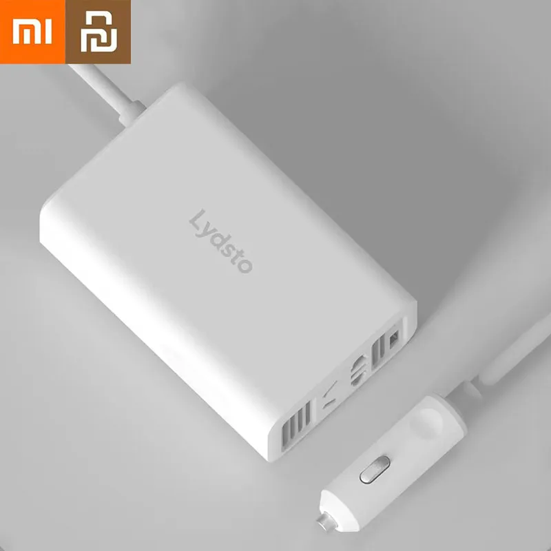 

Xiaomi Youpin Car Inverter 12v To 220v Power Converter 100W High Power Car Cigarette Lighter Laptop Mobile Phone Fast Charger