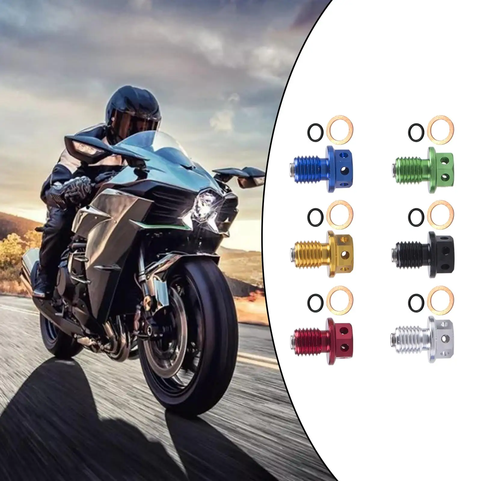 Магнитная пробка слива масла для запасных частей мотоциклов обновленные детали