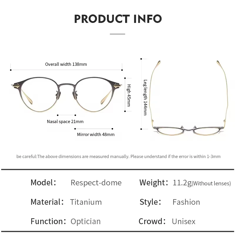 OLAMINS шаговые титановые оправы для очков пистолет оптические матовые черные очки