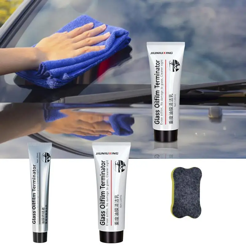 Car Glass Oil Film Removing Windshield Cleaner Glass Cleaner For Auto Glass Oil Film Removing Paste Glass For Bathroom Window