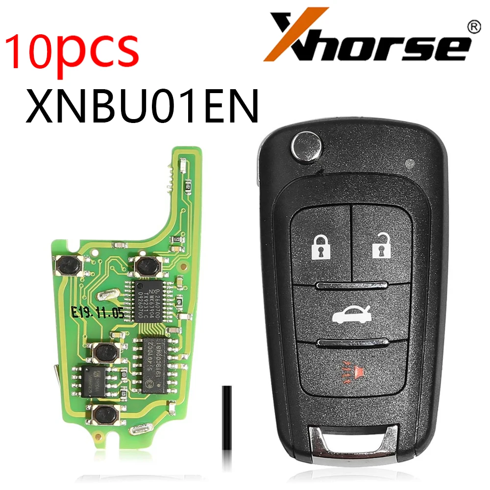 

Xhorse XNBU01EN Universal Wireless Remote Key 4 Buttons English Version for Buick for VVDI Mini Key Tool VVDI2 10pcs/Lot