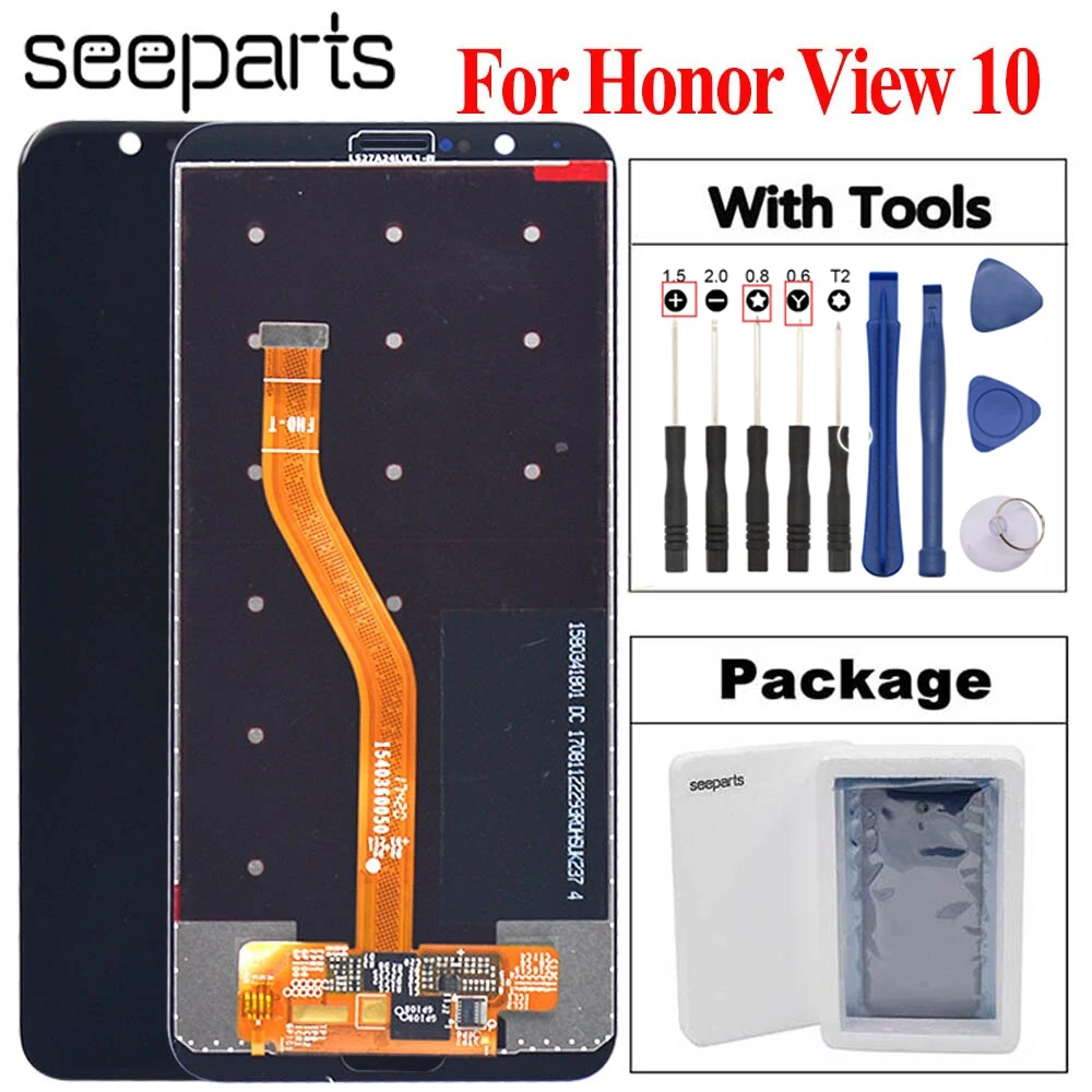 

For Huawei Honor V10 LCD Display Touch Screen Digitizer Assembly Replacement For Honor View 10 BKL-AL00 BKL-AL20 / BKL-L09 LCD