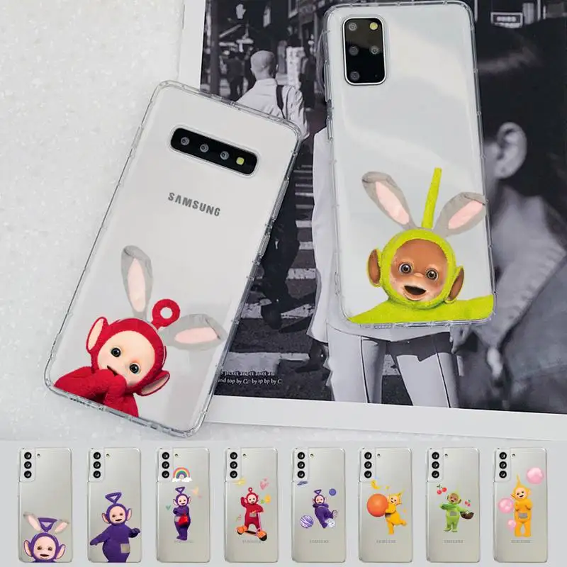 

Cartoon UK Cute Teletubbies Phone Case for Samsung S20 S10 lite S21 plus for Redmi Note8 9pro for Huawei P20 Clear Case