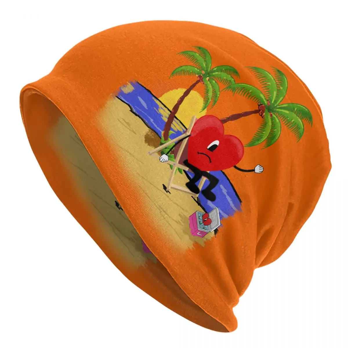 

Un Verano Sin Ti Beanies Bad Bunny Heart Skullies Cap For Men Fashionable Beanies Hats