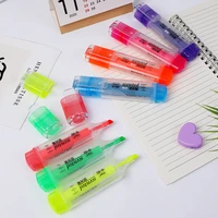1 pcs fluorescent pen color marking pen stationery multicolor fluorescent marker flash pen water based highlighter
