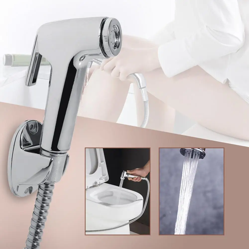 

Anti-splash Toilet Sprayer Evenly Water Outlets ABS Water Pressure Control Bidet Spray for Dorm