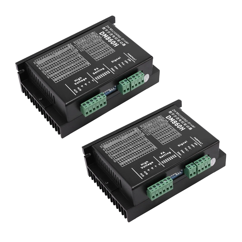 

Big Deal 2X Stepper Motor Driver Dm860h Microstep Motor Brushless Dc Motor Shell For 57 86 Stepper Motor Nema 23 34
