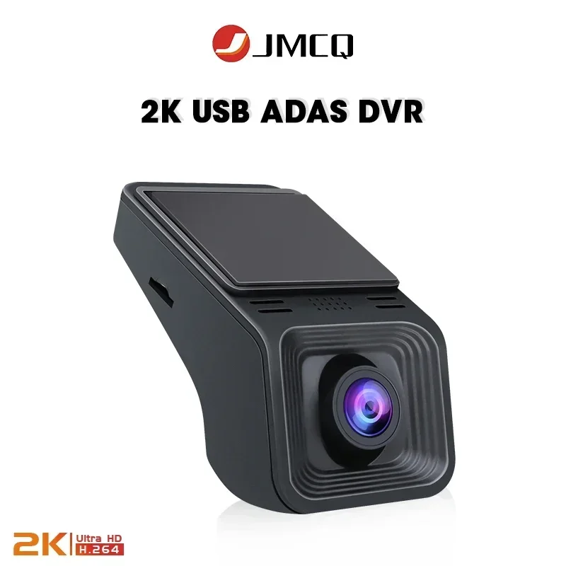 

JMCQ Ultra Real 2K ADAS CAR DVR Logger for Android Multimedia Car Player Advanced Camera,G Sensor,Loop Recording,2560*1440, USB