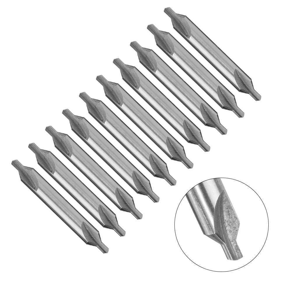 10 шт. набор центральных сверл 60 градусов высокоскоростная сталь зенковки 2 5 мм