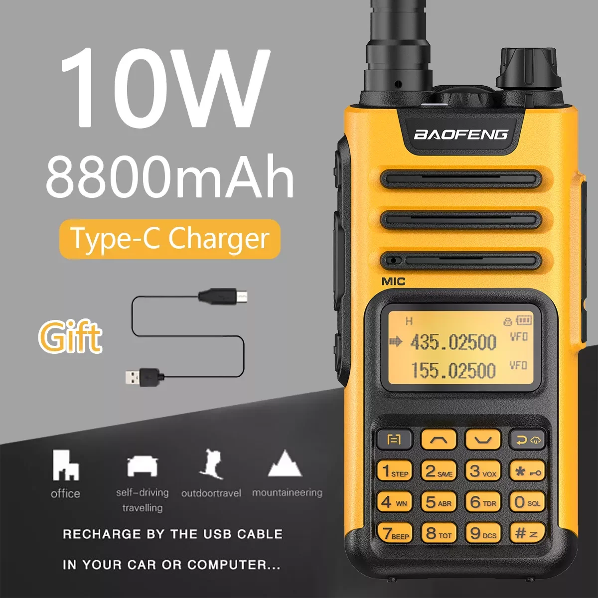 

Новинка UV-13 PRO V1 V2 профессиональная рация 10 Вт 999 каналов VHF UHF Двухдиапазонная двухсторонняя CB любительская радиостанция Улучшенная