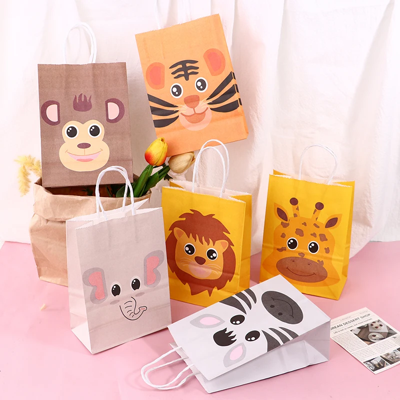 

12 шт., подарочные пакеты в виде животных