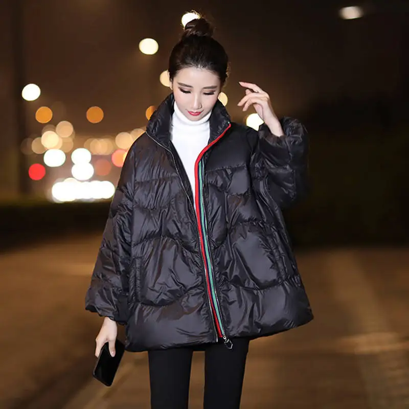 Winter 2023 New Style Down Jacket Fashion All Match Loose Jacket Korean Fashion White Duck Down Jackets Parkas Cotton Coats over