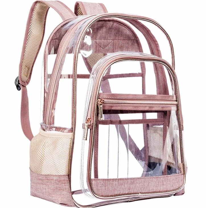

PVC Transparent Backpack Bag 2023 Waterproof Student School Bags Jelly Travel Beach Swimming Kit Bag for Men Women Rucksack