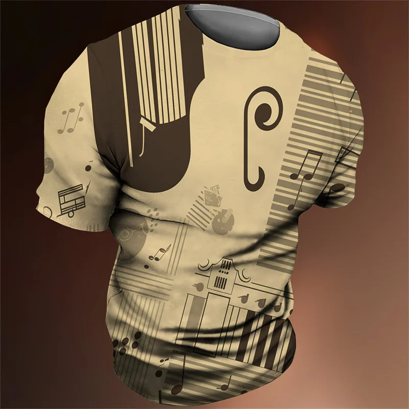 

Summer T-Shirt For Man Classical Printing T Shirt Everyday 3d Pattern Clothing Oversized Men'S Top Holiday Male Short Sleeve Tee