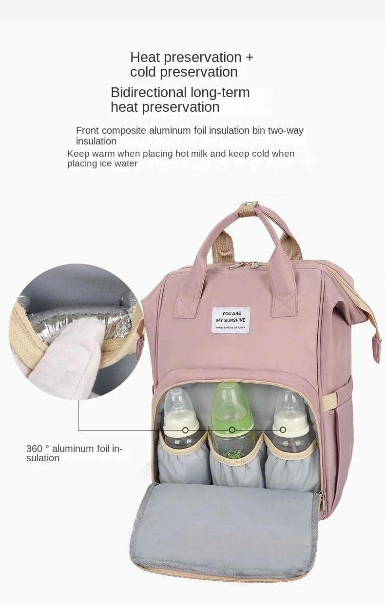 New Waterproof Maternity Bags Baby Mummy Diaper Printed Nappy Bag Mom Backpack For Stroller Nursing Care #Y |