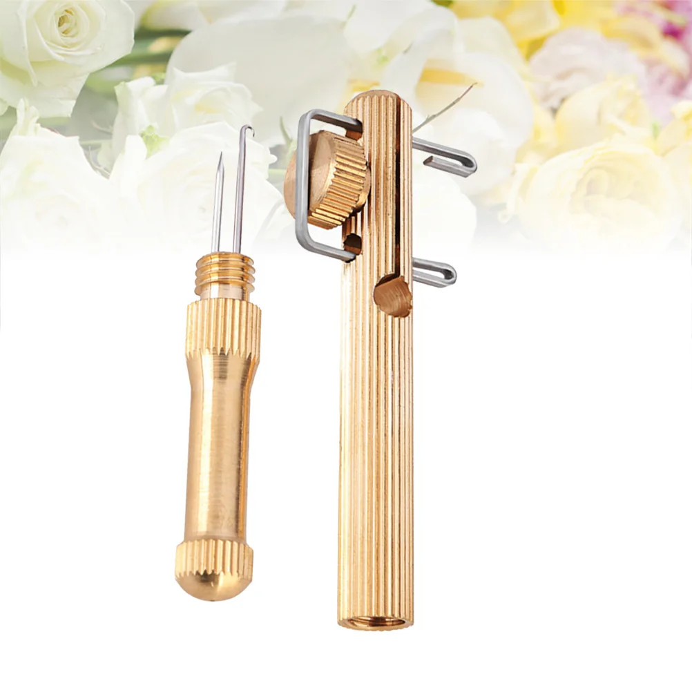 

1pc String Knotter Copper Effective Portative Hand-perated Line Knotter for Outdoor