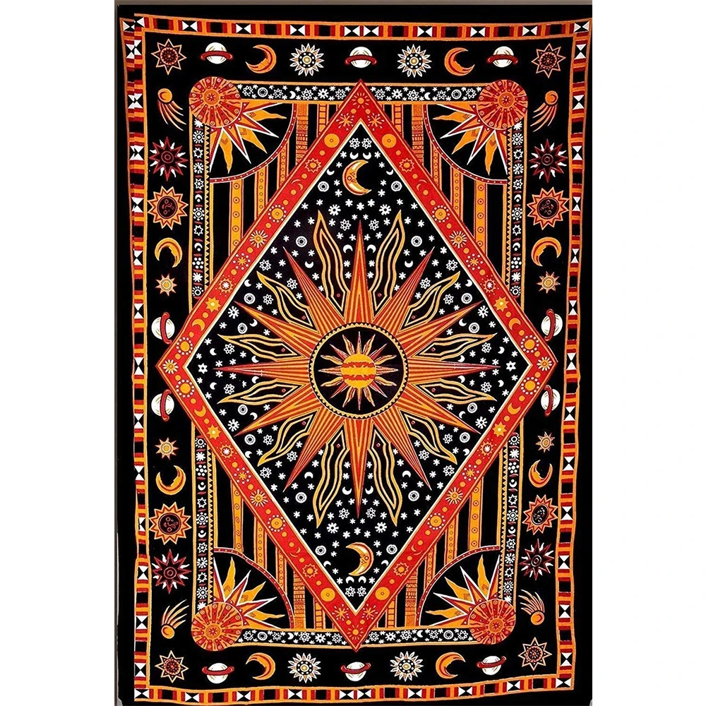 

Гобелен Anjaniya с рисунком тела, солнца, луны, звезд, планеты