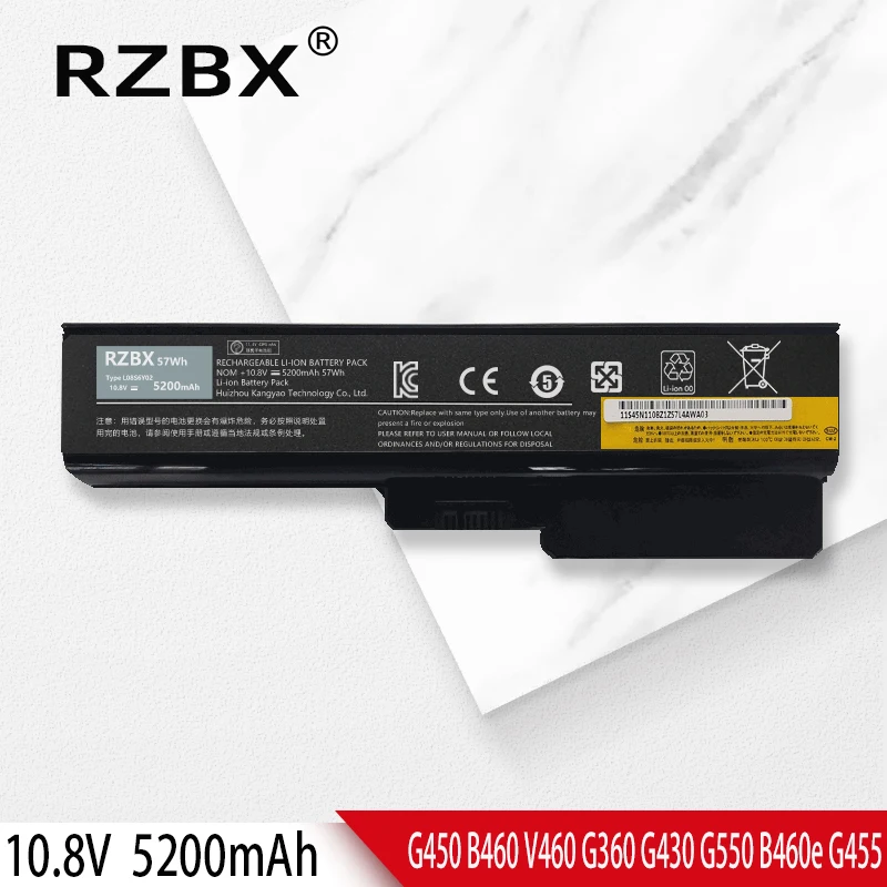 

G450 L08S6Y02 Laptop Battery For LENOVO 3000 G430A G430L/LE/M G450A/M G530A/M N500 G360 V460 V460A Z360 Z360A L08O4C02 L06L6Y02