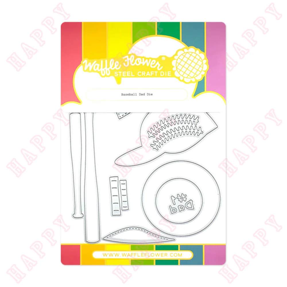 

New Metal Cutting Dies Baseball Dad For Scrapbooking Diary Decoration Paper Craft Embossing Template DIY Greeting Card Handmade