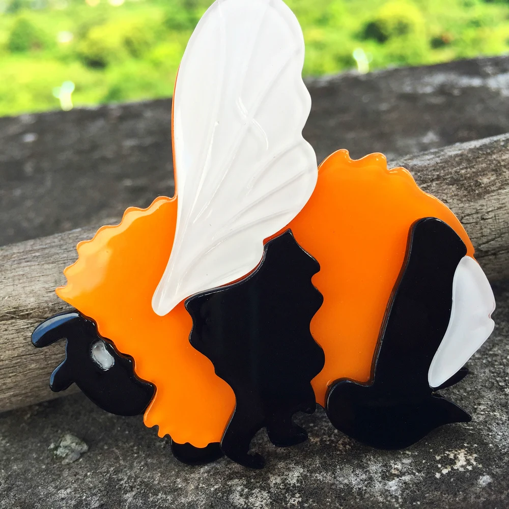 Женская Винтажная брошь в виде насекомых FishSheep, из акриловой смолы