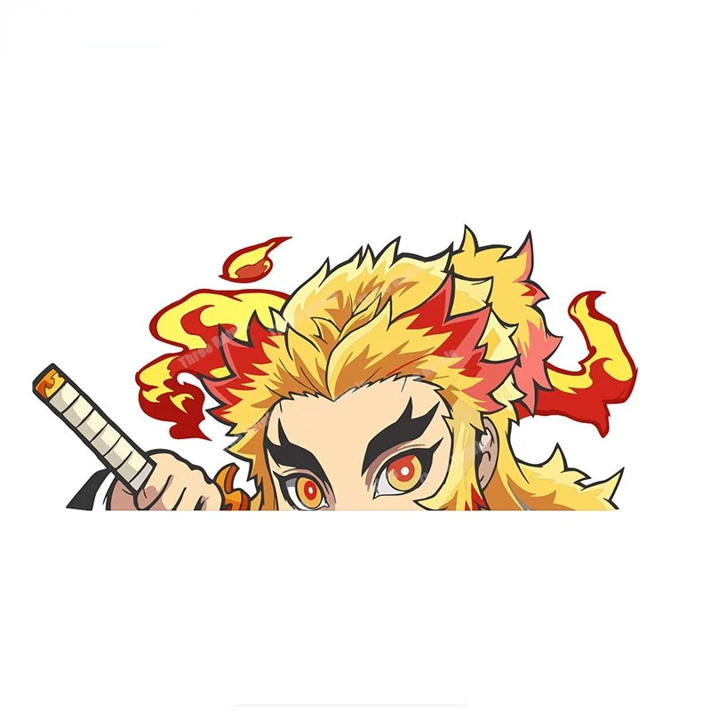 

KYOJURO RENGOKU PEEKING Decals For JDM Windshield Car Funny carAccessories Decoration Waterproof Protected,8cm