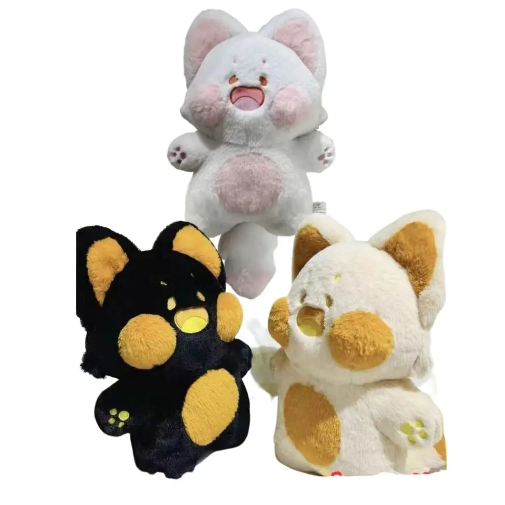 

40cm Dudu Cat Doll Plush Toy Kawaii Fox Stuffed Plushie Soft Kitten Cotton Sofa Cushion Pillow For Kids Baby Girls Lovely a birt