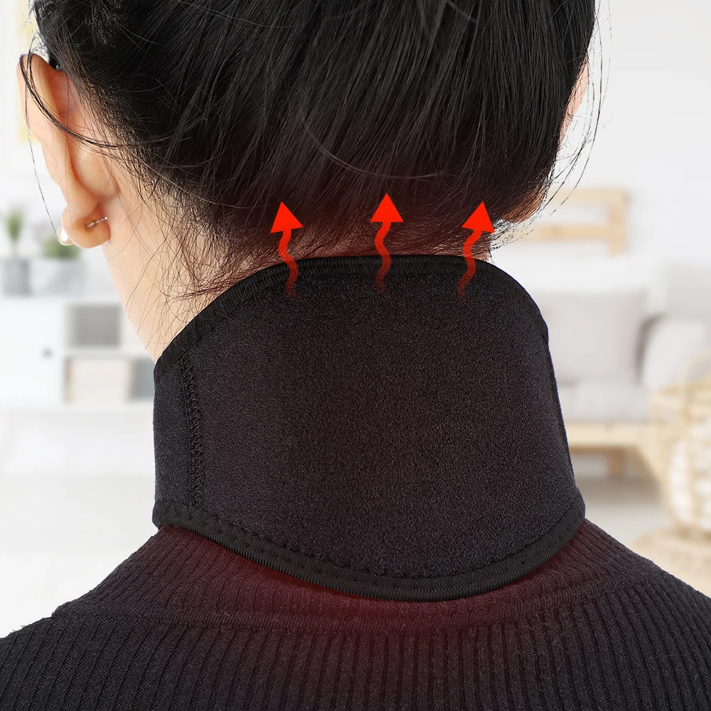 9 Magnets Elastic Neck Protection Self-heating Physical Therapy Hot Compress Cervical Vertebra Warm Neck Belt Home