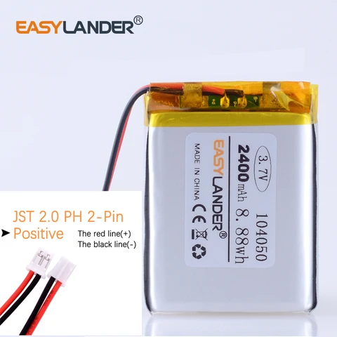 Easylander JST2.0 2P 3.7V 2400mAh литий-полимерный аккумулятор