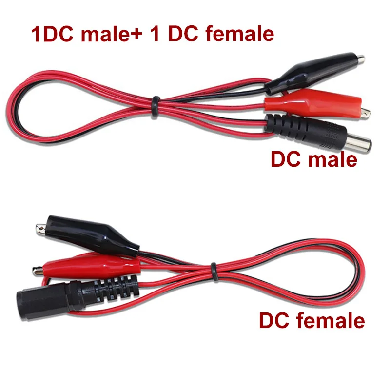 

50 см DC 5,5*2,1 мм штекерный гнездовой кабель для зажимов типа «крокодил», разъем, шнур «крокодил», 12 В, 3 А, кабель питания, тестовый провод t1