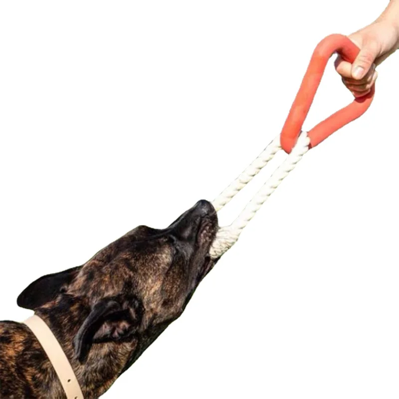 

Pet Pulling Toy Dog Chewing Tpr Triangle Training Interactive Funny Fidget Products Puzzle Assessories Dogs Toys Plush Basket