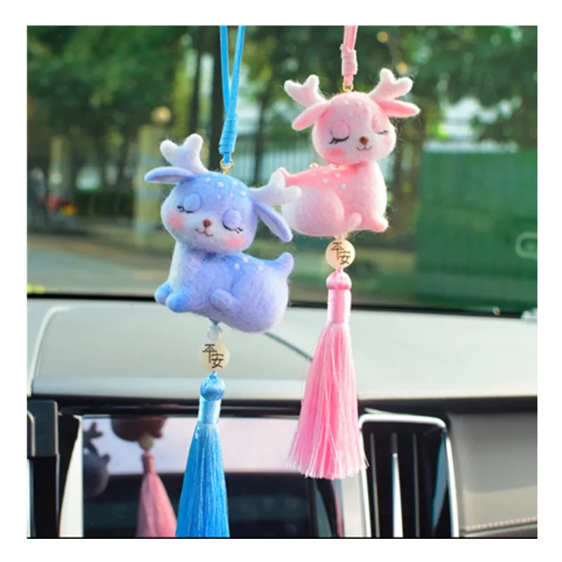 

Deer sheep doll wool needlepoint kit wool felt needle felting decoration craft needlecraft DIY handmade