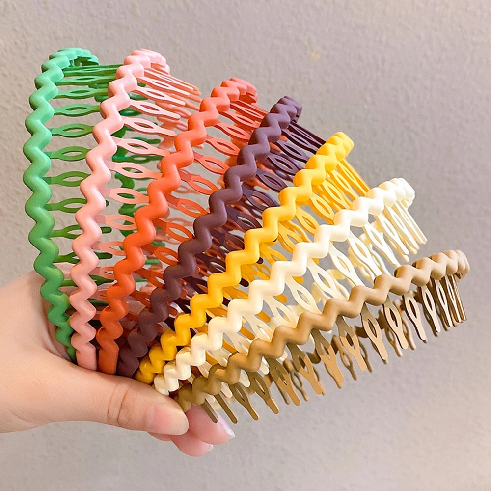 

Женская резиновая повязка на голову, универсальная волнистая повязка на голову, аксессуар для волос, 2022