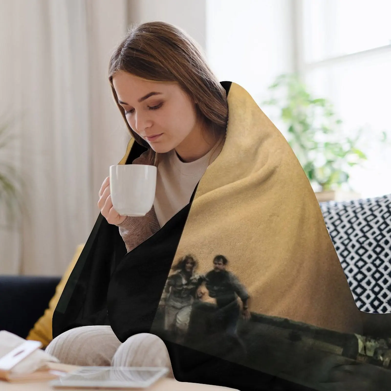 Новое мужское твистер 1996 модное одеяло для отдыха с круглым вырезом дивана самое