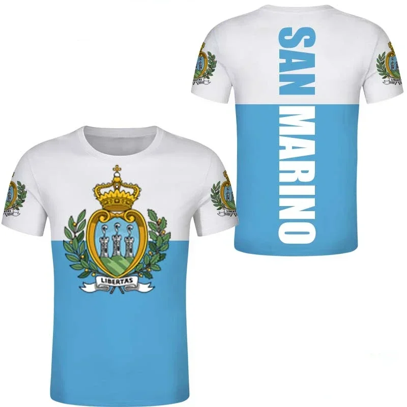 Мужская Футболка С 3D Принтом San Marino Свободная Посадка Повседневная Семейная