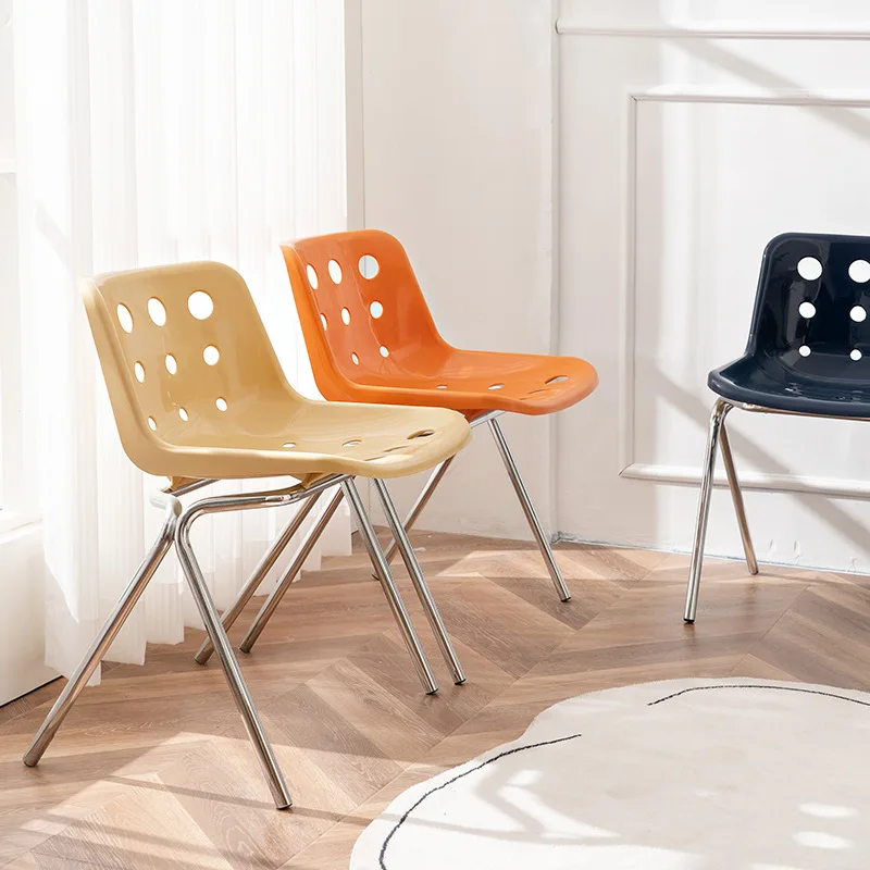 

Living Room Korea Modern Cute Dining Chairs Comfortable Apartment Ultralight Chairs Unique Cute Silla Plegable Indoor Supplies